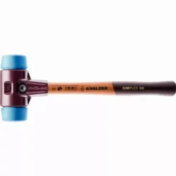 Maillet HALDER SIMPLEX TPE Souple Avec Boîtier En Fonte Malléable Et Manche En Bois - D=60 Mm - 3001.060