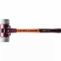 Maillet HALDER SIMPLEX TPE Moyen Avec Boîtier En Fonte Malléable Et Manche En Bois - D=80 Mm - 3003.080