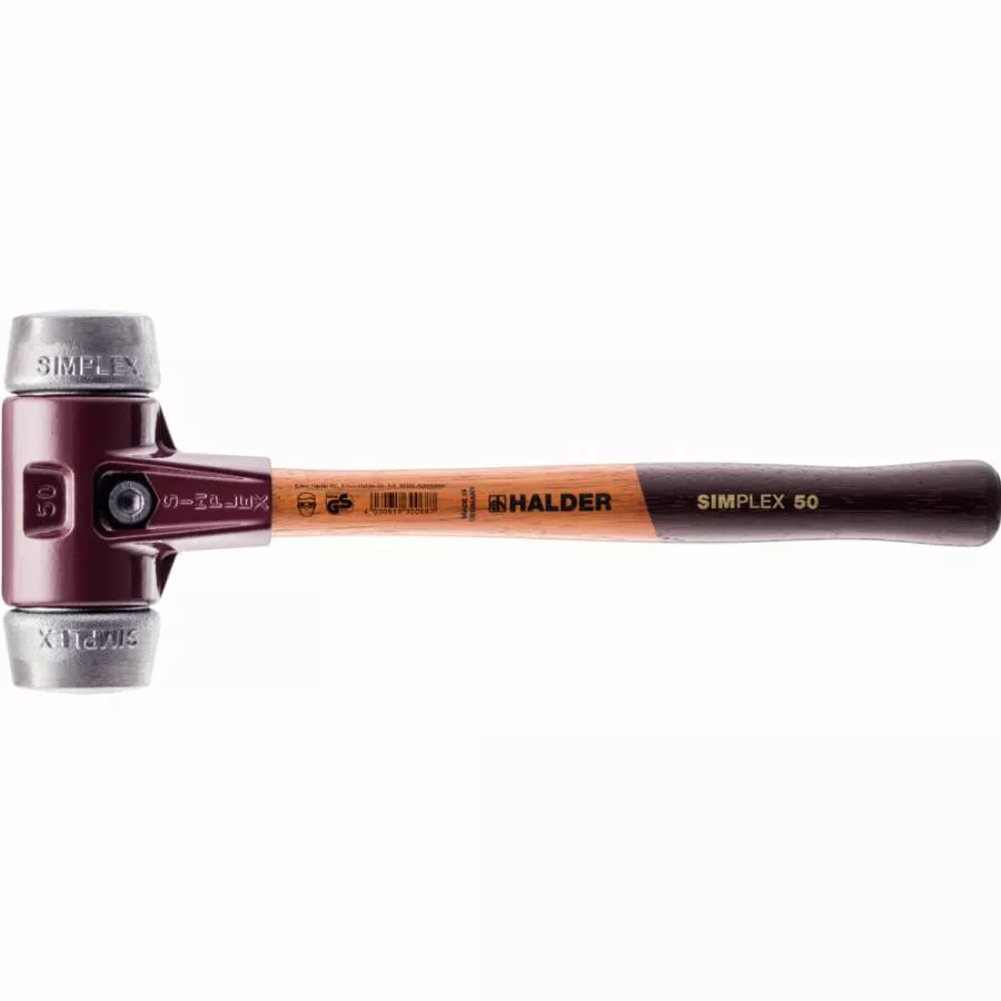 Maillet HALDER SIMPLEX Métal Doux Avec Boîtier En Fonte Malléable Et Manche En Bois - D=40 Mm - 3009.040 3 Maillet HALDER SIMPLEX Métal Doux Avec Boîtier En Fonte Malléable Et Manche En Bois - D=40 Mm - 3009.040