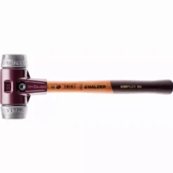Maillet HALDER SIMPLEX Métal Doux Avec Boîtier En Fonte Malléable Et Manche En Bois - D=80 Mm - 3009.080