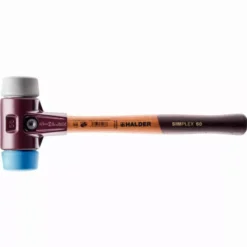 Maillet HALDER SIMPLEX TPE Souple / Caoutchouc Chargé Avec Boîtier En Fonte Malléable Et Manche En Bois - D=50 Mm - 3013.050