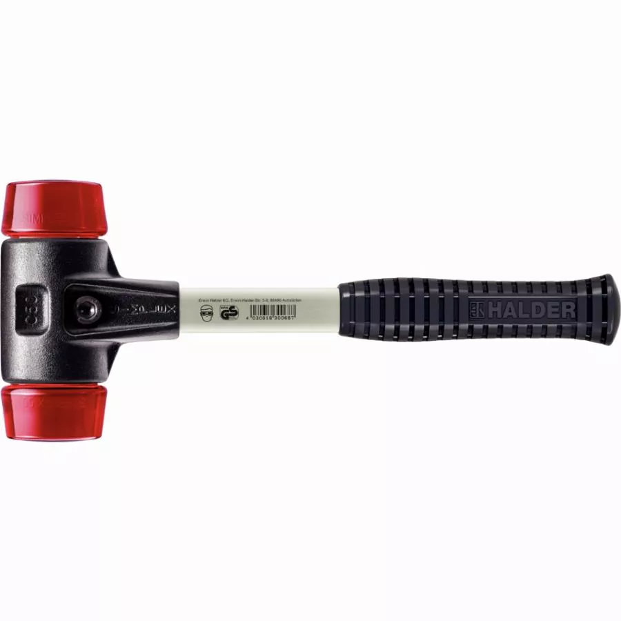 Maillet HALDER SIMPLEX Plastique Avec Boîtier En Fonte Malléable Renforcée Et Manche En Fibre De Verre - D=30 Mm - 3706.030 3 Maillet HALDER SIMPLEX Plastique Avec Boîtier En Fonte Malléable Renforcée Et Manche En Fibre De Verre - D=30 Mm - 3706.030