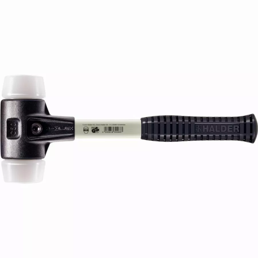 Maillet HALDER SIMPLEX Superplastique Avec Boîtier En Fonte Malléable Renforcée Et Manche En Fibre De Verre - D=60 Mm - 3707.060 3 Maillet HALDER SIMPLEX Superplastique Avec Boîtier En Fonte Malléable Renforcée Et Manche En Fibre De Verre - D=60 Mm - 3707.060