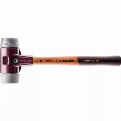 Maillet HALDER SIMPLEX TPE Moyen / Métal Doux Avec Boîtier En Fonte Malléable Et Manche En Bois - D=40 Mm - 3039.040