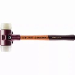 Maillet HALDER SIMPLEX Superplastique / Nylon Avec Boîtier En Fonte Malléable Et Manche En Bois - D=30 Mm - 3078.030