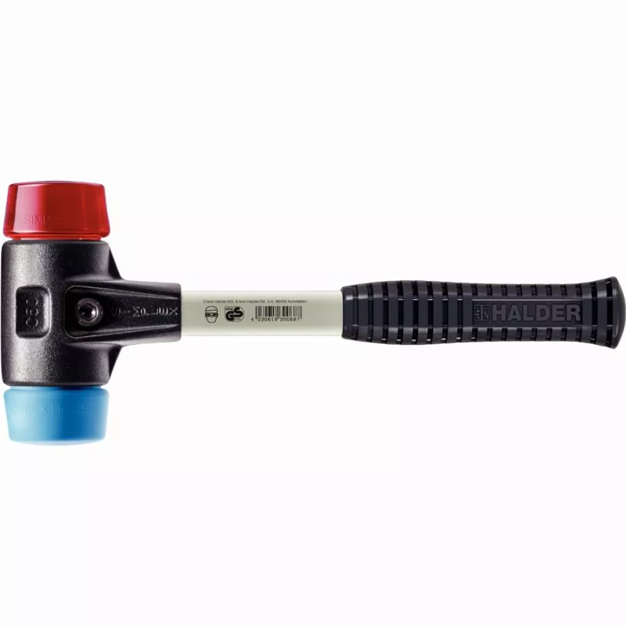 Maillet HALDER SIMPLEX TPE Souple /plastique Avec Boîtier En Fonte Malléable Renforcée Et Manche En Fibre De Verre - D=60 Mm - 3716.060 3 Maillet HALDER SIMPLEX TPE Souple /plastique Avec Boîtier En Fonte Malléable Renforcée Et Manche En Fibre De Verre - D=60 Mm - 3716.060