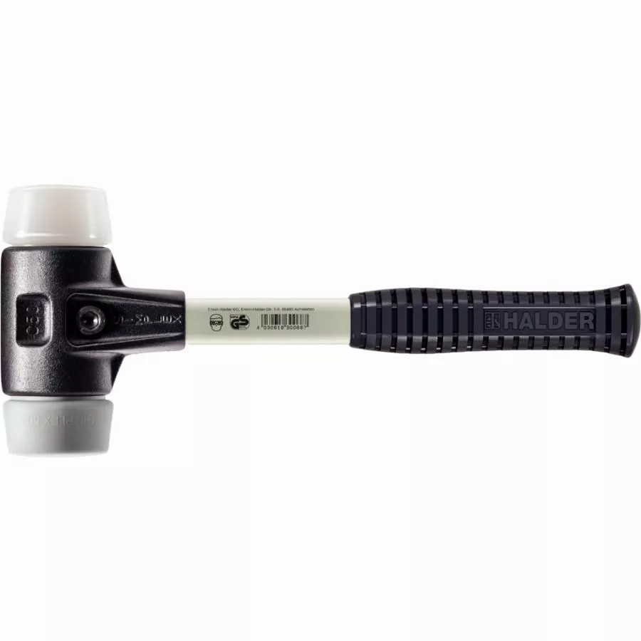 Maillet HALDER SIMPLEX TPE Moyen / Superplastique Avec Boîtier En Fonte Malléable Renforcée Et Manche En Fibre De Verre - D=30 Mm - 3737.030 3 Maillet HALDER SIMPLEX TPE Moyen / Superplastique Avec Boîtier En Fonte Malléable Renforcée Et Manche En Fibre De Verre - D=30 Mm - 3737.030