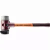 Maillet HALDER SIMPLEX Caoutchouc Chargé, Avec Pied Intégré / TPE Moyen, Avec Boîtier En Fonte Malléable Et Manche En Bois De Haute Qualité - D=60 Mm - 3023.260 -Maxoutil Soldes im0010926 foto artgrp