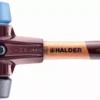 Maillet HALDER SIMPLEX Caoutchouc Chargé, Avec Pied Intégré / TPE Souple, Avec Boîtier En Fonte Malléable Et Manche En Bois De Haute Qualité - D=80 Mm - Manche Extra-court - 3012.282 -Maxoutil Soldes im0013880 foto artgrp
