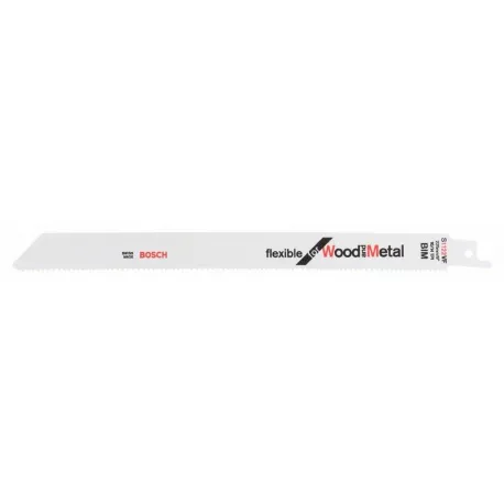 Lame Scie Sabre BIM S1122VF Flexible Métal/Bois BOSCH 225 Mm - Boite De 25 - 2608657559 3 Lame Scie Sabre BIM S1122VF Flexible Métal/Bois BOSCH 225 Mm - Boite De 25 - 2608657559
