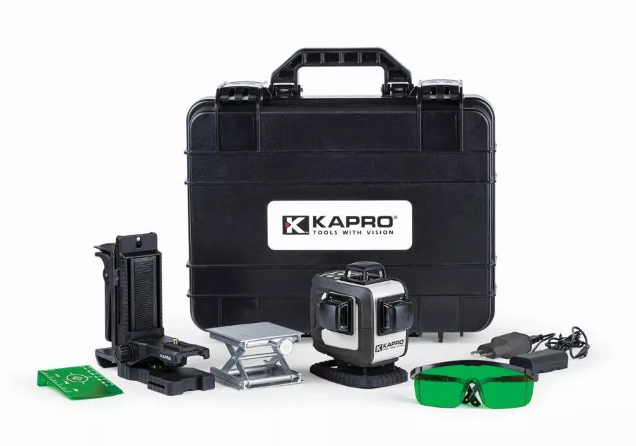 Laser 4D Vert KAPRO + Mallette Rigide + Accessoires Modèle 884G - 58843 4 Laser 4D Vert KAPRO + Mallette Rigide + Accessoires Modèle 884G - 58843 – Image 2