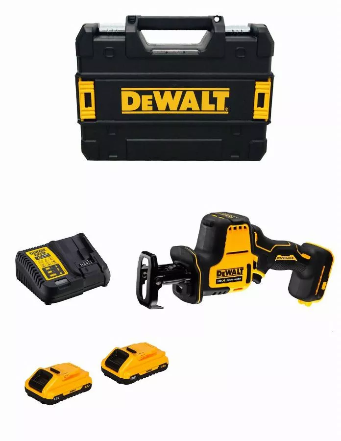 Scie Sabre Compacte DEWALT XR 18V - 2 Batteries 5.0 Ah Li-ion Brushless - DCS369P2-QW 4 Scie Sabre Compacte DEWALT XR 18V - 2 Batteries 5.0 Ah Li-ion Brushless - DCS369P2-QW â Image 2