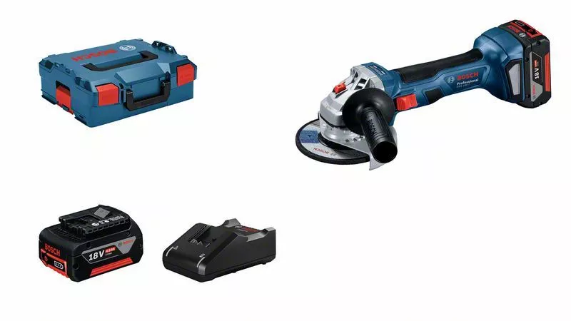 Meuleuse D'angle GWS 18V-7 + 2 Batteries Li-ion 4.0Ah BOSCH - 06019H9005 3 Meuleuse D'angle GWS 18V-7 + 2 Batteries Li-ion 4.0Ah BOSCH - 06019H9005