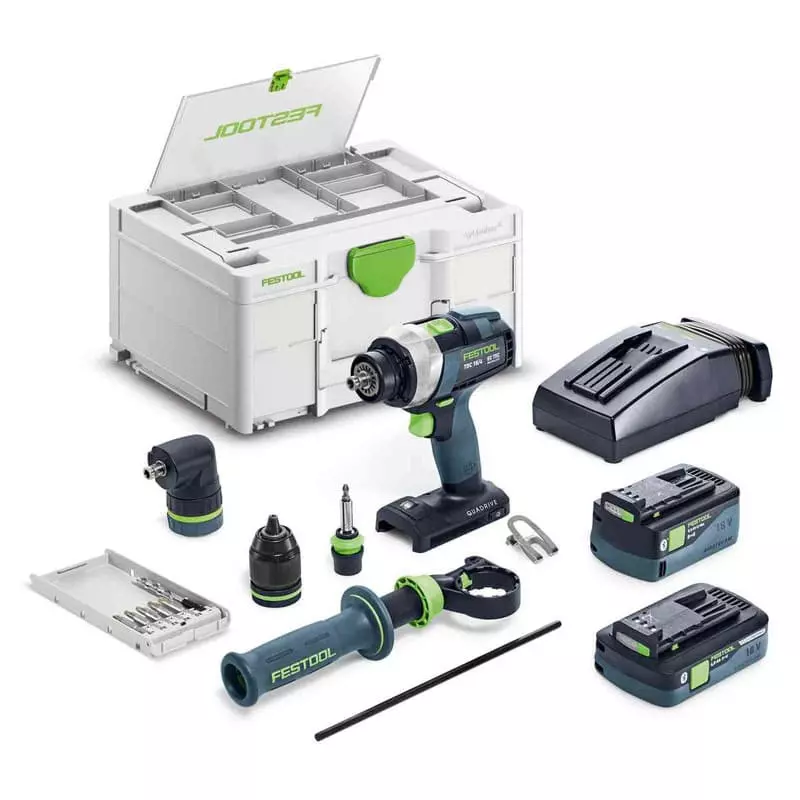 Perceuse Visseuse 18V (1x4,0 + 1x5,0 Ah) QUADRIVE TDC 18/4 5,0/4,0 I-Set - FESTOOL 577612 3 Perceuse Visseuse 18V (1x4,0 + 1x5,0 Ah) QUADRIVE TDC 18/4 5,0/4,0 I-Set - FESTOOL 577612