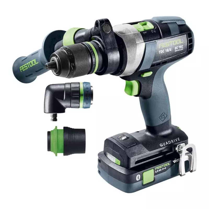 Perceuse Visseuse 18V (1x4,0 + 1x5,0 Ah) QUADRIVE TDC 18/4 5,0/4,0 I-Set - FESTOOL 577612 4 Perceuse Visseuse 18V (1x4,0 + 1x5,0 Ah) QUADRIVE TDC 18/4 5,0/4,0 I-Set - FESTOOL 577612 – Image 2