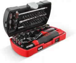 Coffret De 39 Douilles Et Accessoires + Pince Multifonctions SAM OUTILLAGE - POCKET-RJ 5 Coffret De 39 Douilles Et Accessoires + Pince Multifonctions SAM OUTILLAGE - POCKET-RJ -Maxoutil Soldes pocket rjz 01