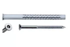 Cheville Longue Nylon Universelle GX-L G&B + Vis Zing Tête Fraisée Torx - 970