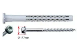 Cheville Longue Nylon Universelle GX-L G&B + Vis Zing Tête Hexa - 970