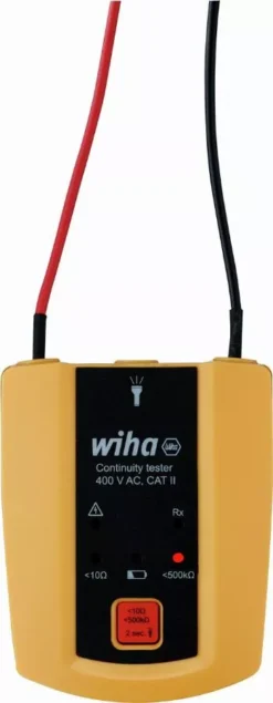 Testeur De Continuité WIHA 400 V AC Cat. II + 2 Piles AAA Incluses - 45222 -Maxoutil Soldes sb25563 continuity tester 400v ac cat ii 01 50773 en en