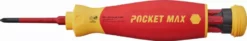 Tournevis Porte-embout WIHA PocketMax Isolé 1000V + 4 Embouts Isolés Slim - 45296 -Maxoutil Soldes sb283109040 pocketmax electric offen 01