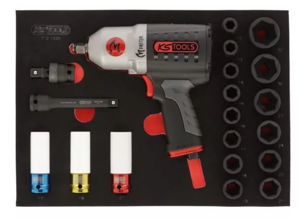 Module De Douilles Et Clé à Chocs Pneumatique 1/2" KS TOOLS - 20 Pièces - 712.1020 3 Module De Douilles Et Clé à Chocs Pneumatique 1/2" KS TOOLS - 20 Pièces - 712.1020